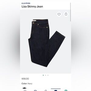 LILA RYAN Dark Blue Skinny Jeans
